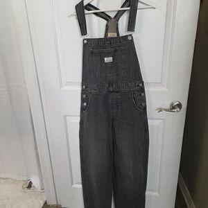 Levi's Charcoal Denim Overalls